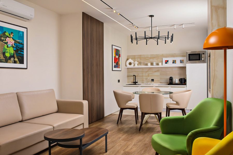 Двухкомнатный номер (Итальянский квартал) в санатории Машук Aква Терм в городе Железноводске - фотография