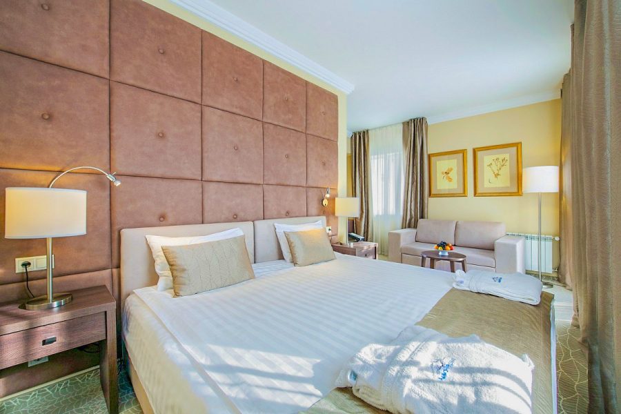 Studio однокомнатный двухместный (корпус АБ) 4 в санатории Машук Aква Терм в городе Железноводске - фотография