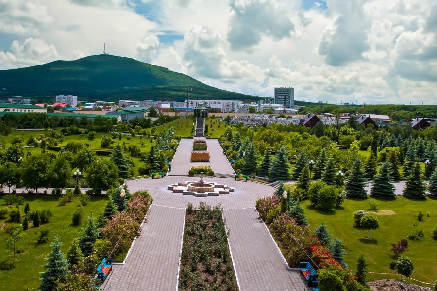 Территория в санатории Машук Aква Терм в городе Железноводске - фотография
